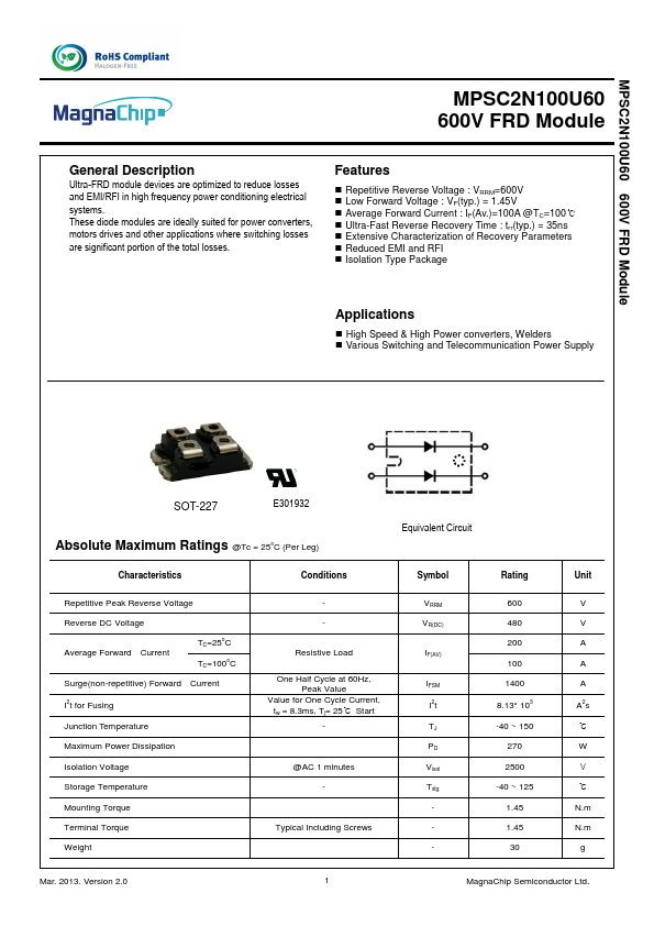 MPSC2N100U60