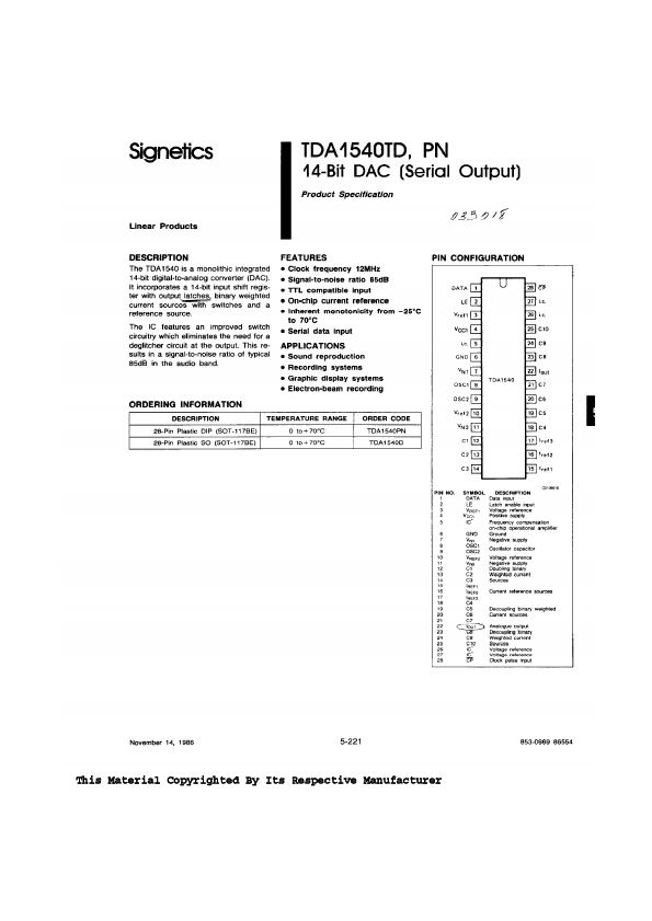 TDA1540TD