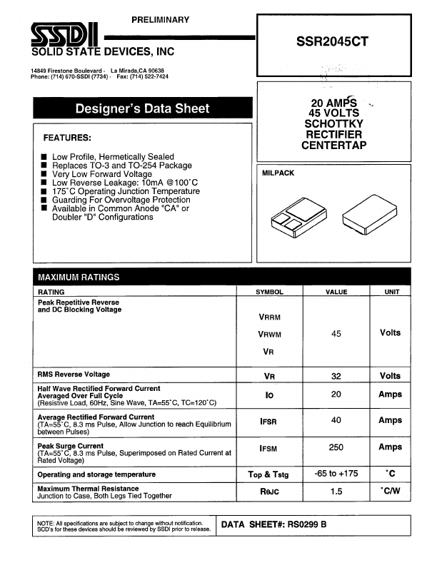 SSR2045CT