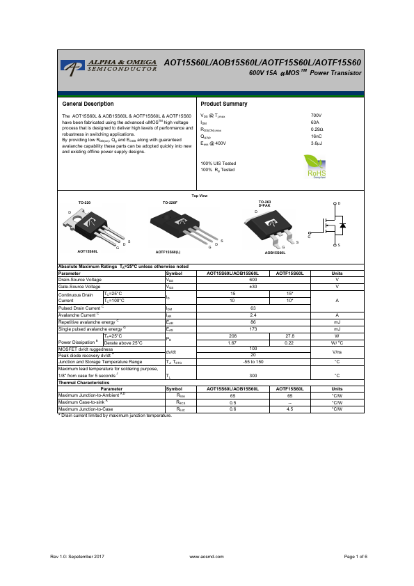 AOB15S60L