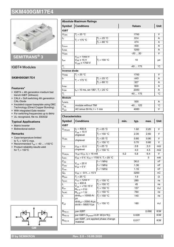 SKM400GM17E4