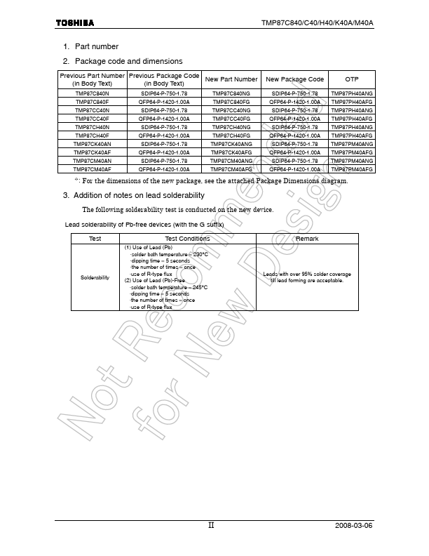 TMP87CM40AFG