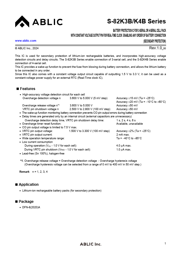S-82K4B Datasheet Preview