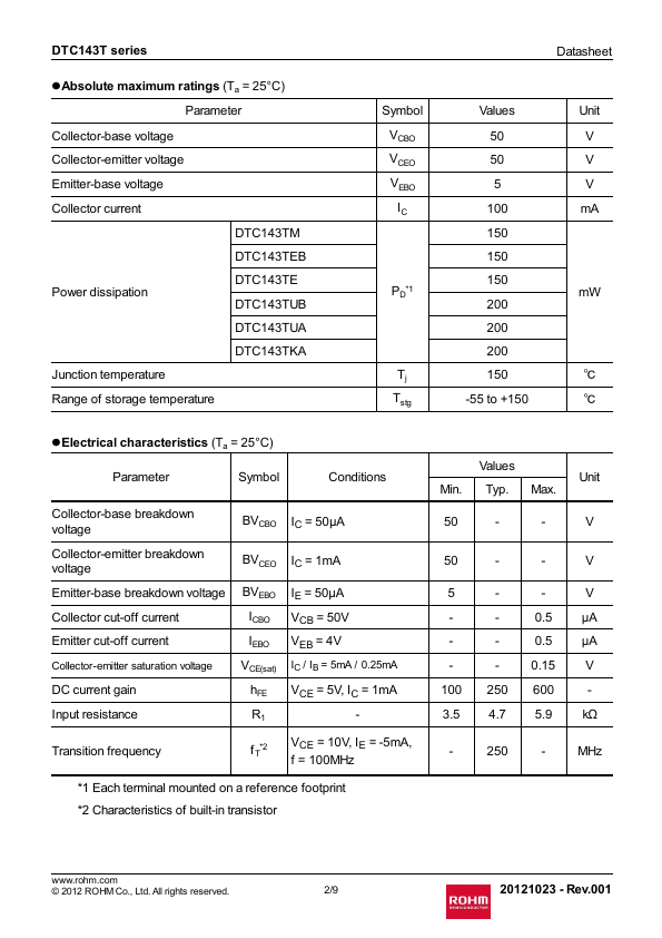 DTC143TKA