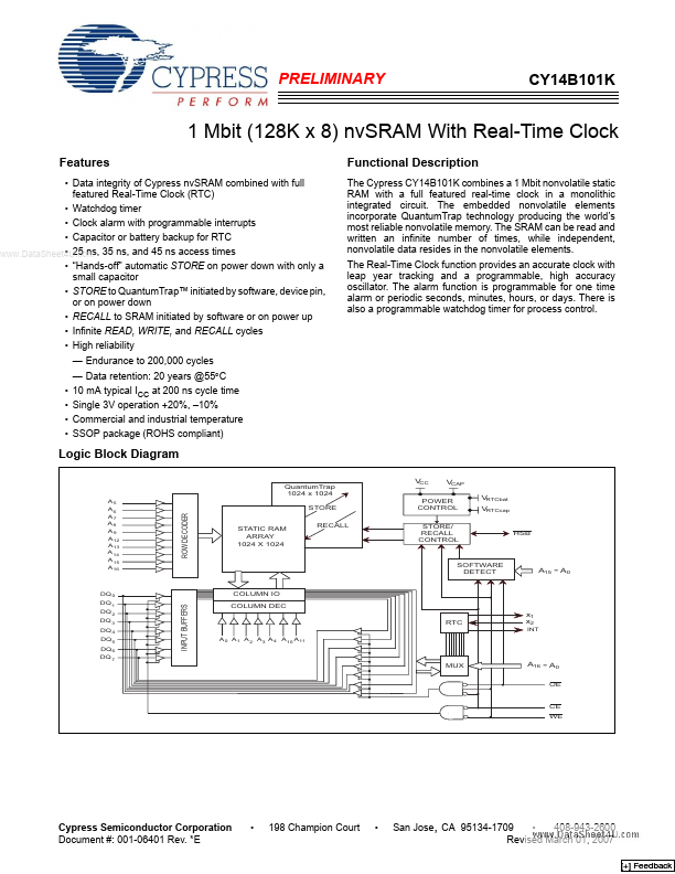 CY14B101K