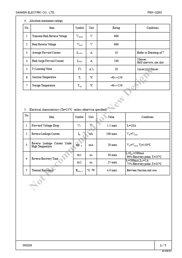 FMX-G26S page 2 preview