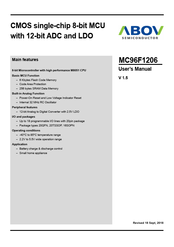 MC96F1206
