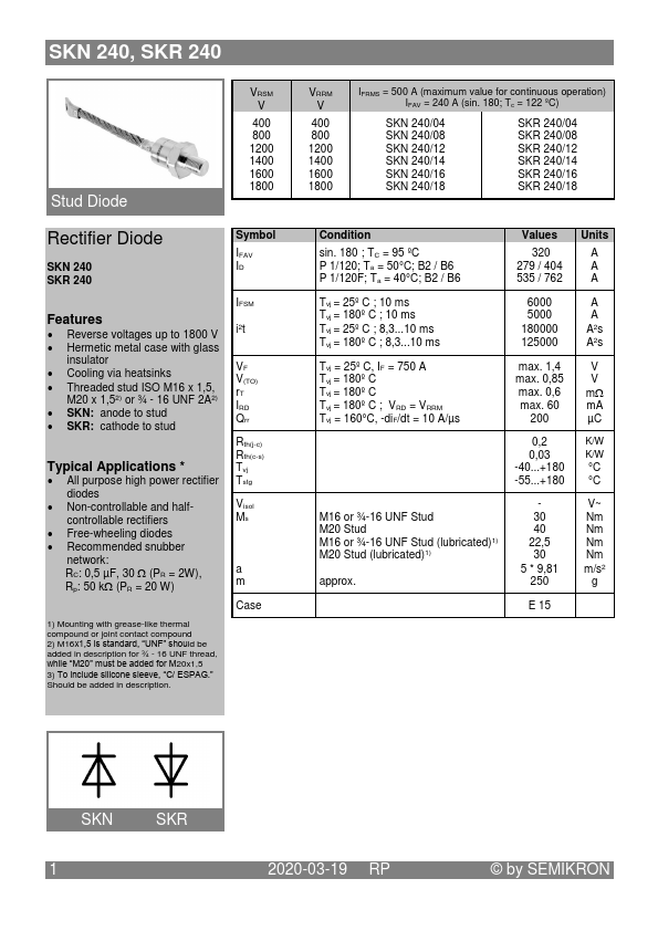 SKR240 Datasheet Preview