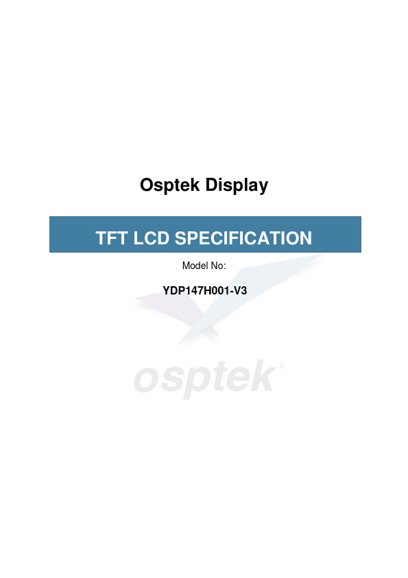 YDP147H001-V3 Datasheet Preview