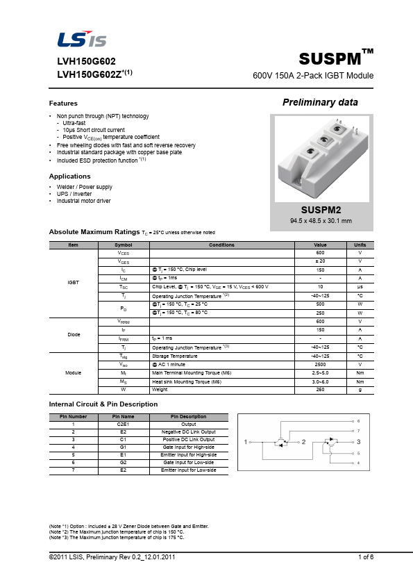 LVH150G602Z