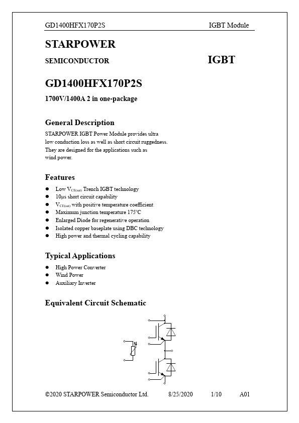 GD1400HFX170P2S Datasheet Preview