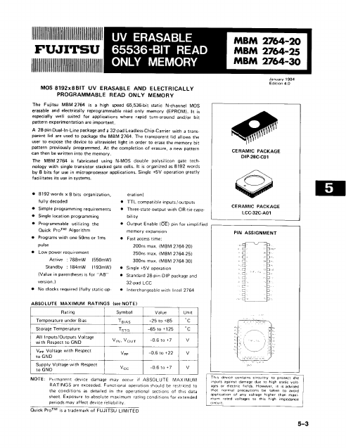 MBM2764-xx