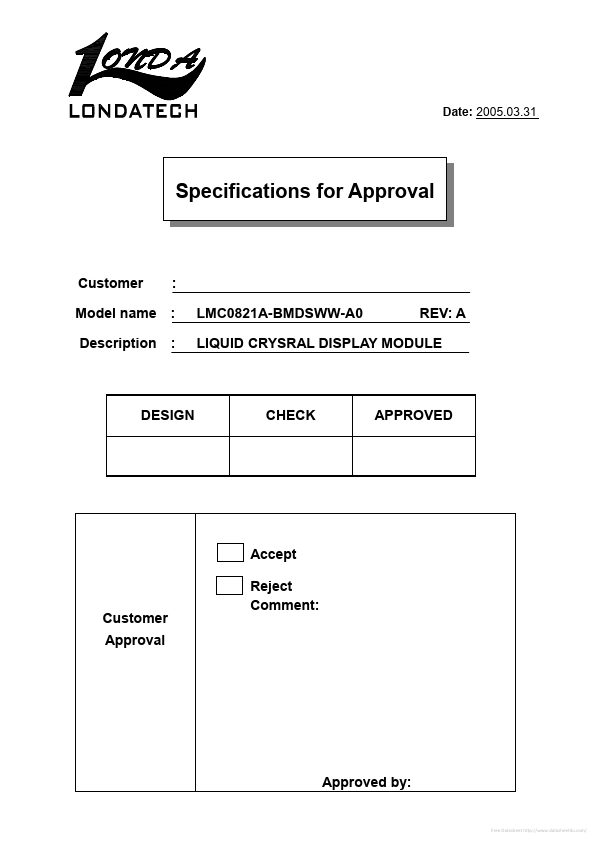 LMC0821A-BMDSWW-A0