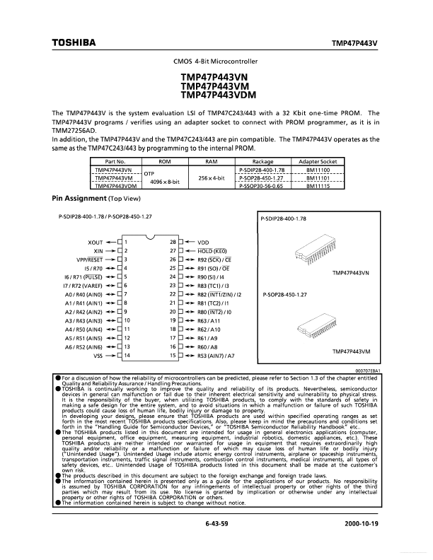 TMP47P443VM