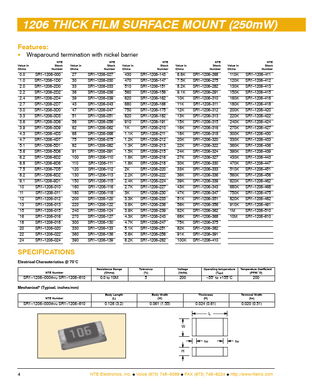 SR1-1206-415 Datasheet Preview