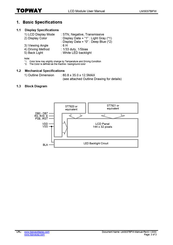 LM3037BFW