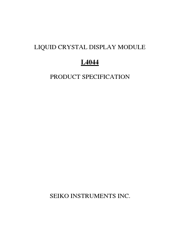 L4044 Datasheet Preview