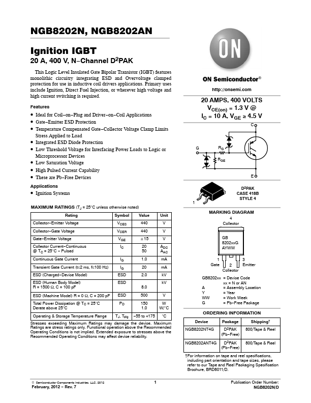 NGB8202ANT4G