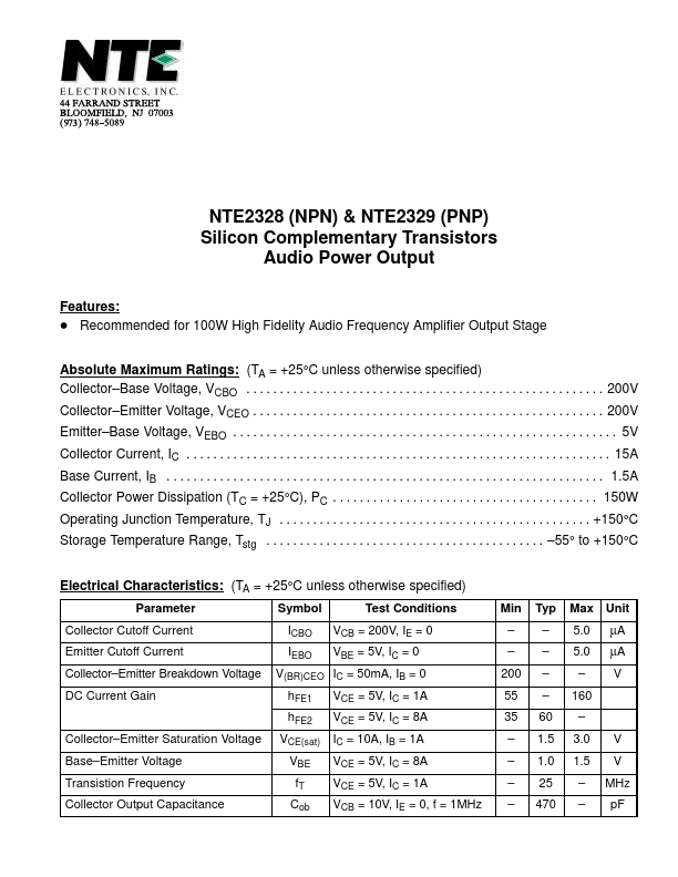 NTE2329