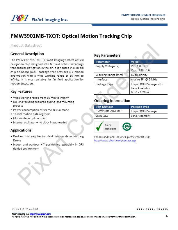 PMW3901MB-TXQT