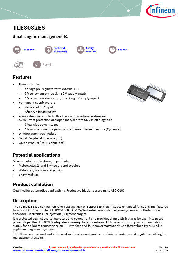 TLE8082ES Datasheet Preview
