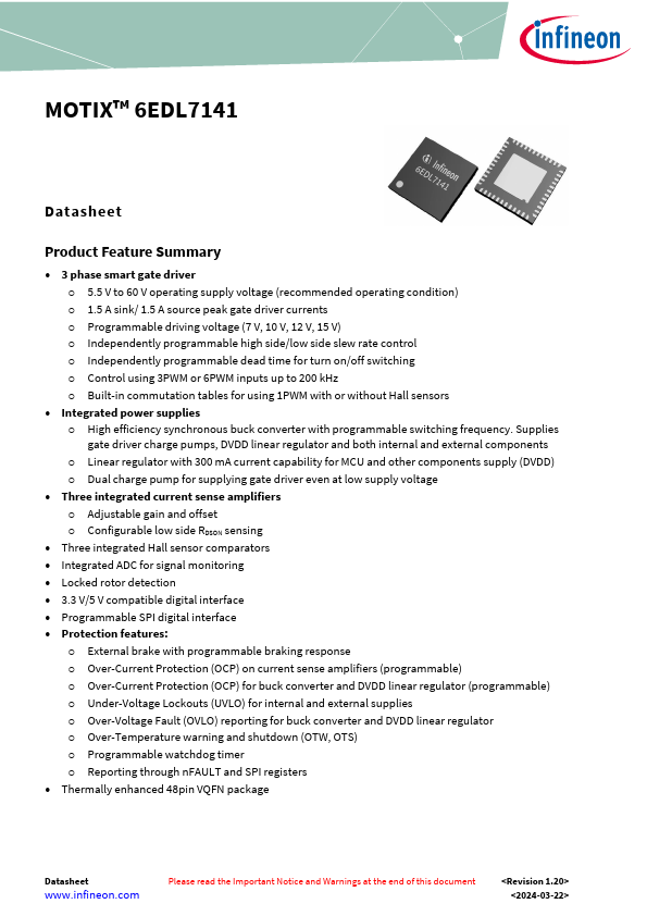 6EDL7141 Datasheet Preview