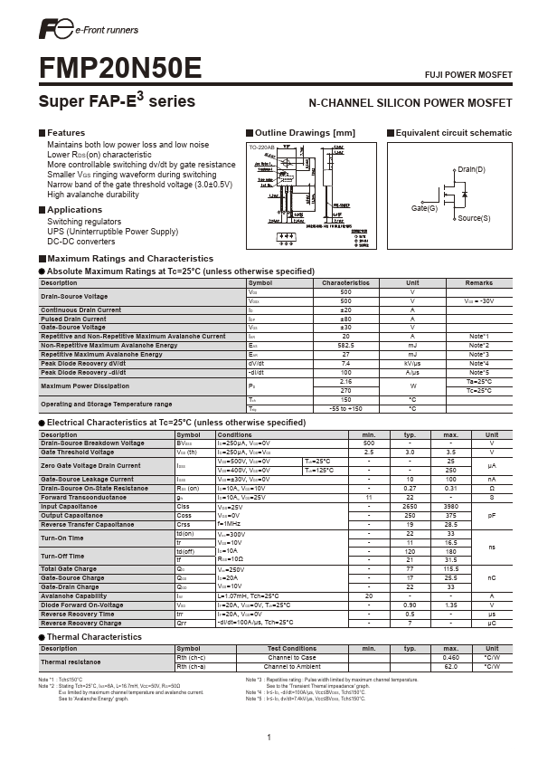 FMP20N50E