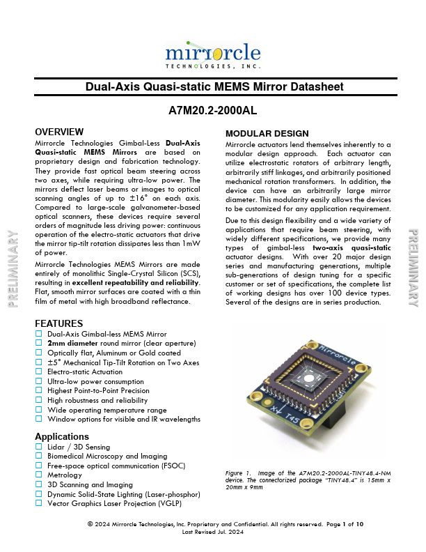 A7M20.2-2000AL Datasheet Preview