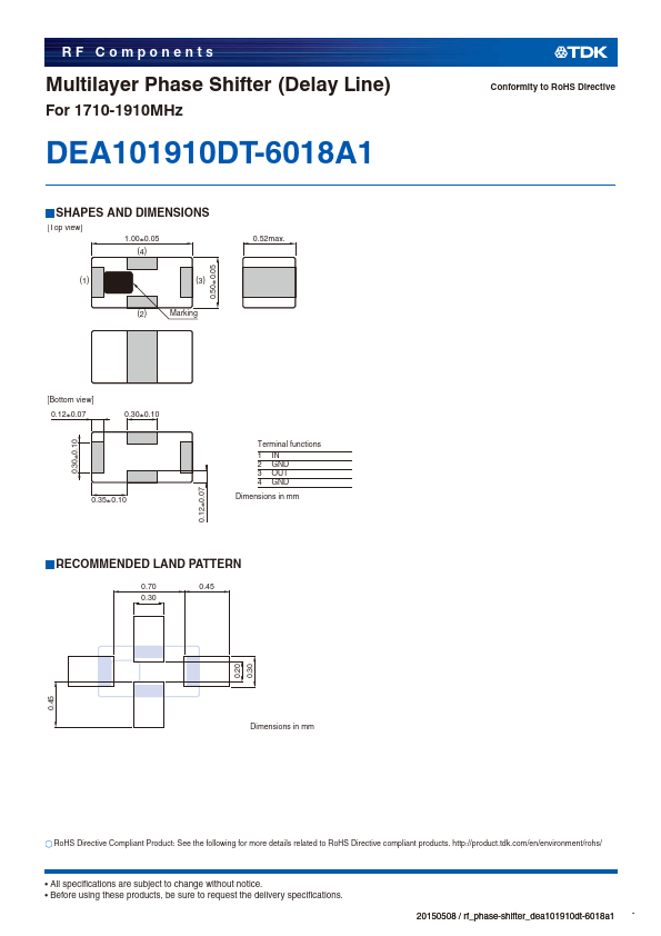 DEA101910DT-6018A1