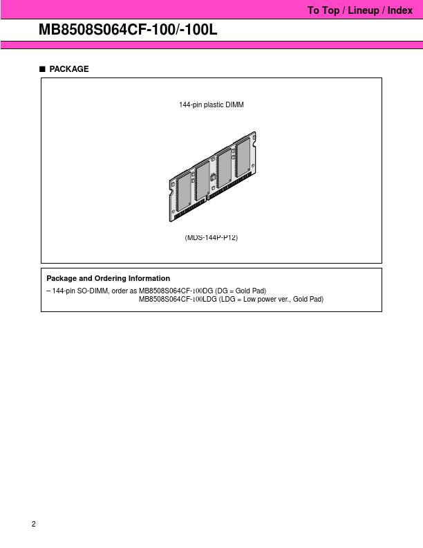 MB8508S064CF-100L