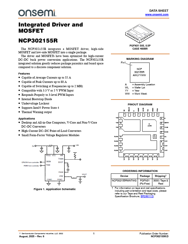 NCP302155R Datasheet Preview