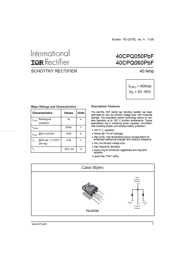 40CPQ050PBF