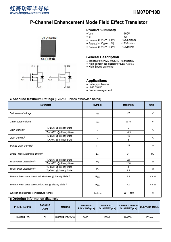 HM07DP10D Datasheet Preview