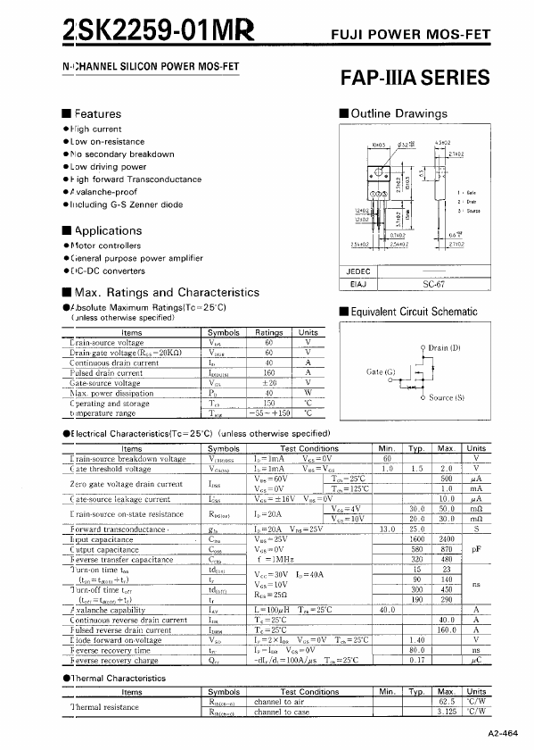 2SK2259-01MR