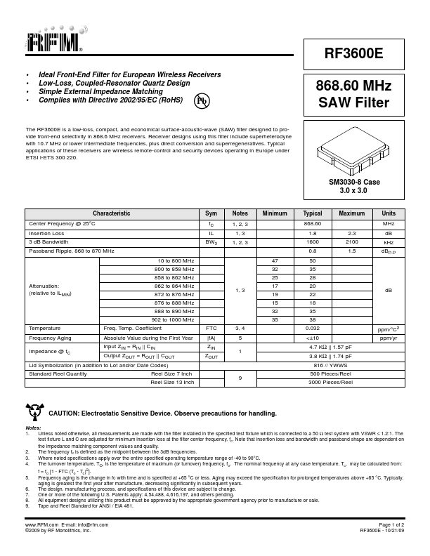 RF3600E