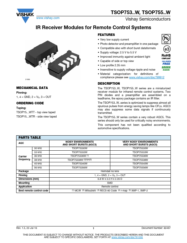 TSOP75530W