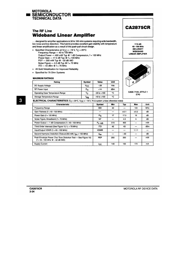 CA2875CR