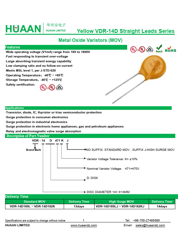 VDR-14D330K