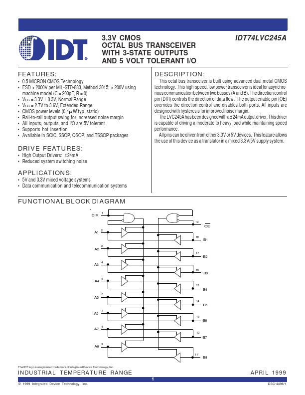 IDT74LVC245A