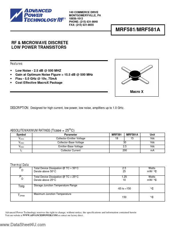 MRF581A