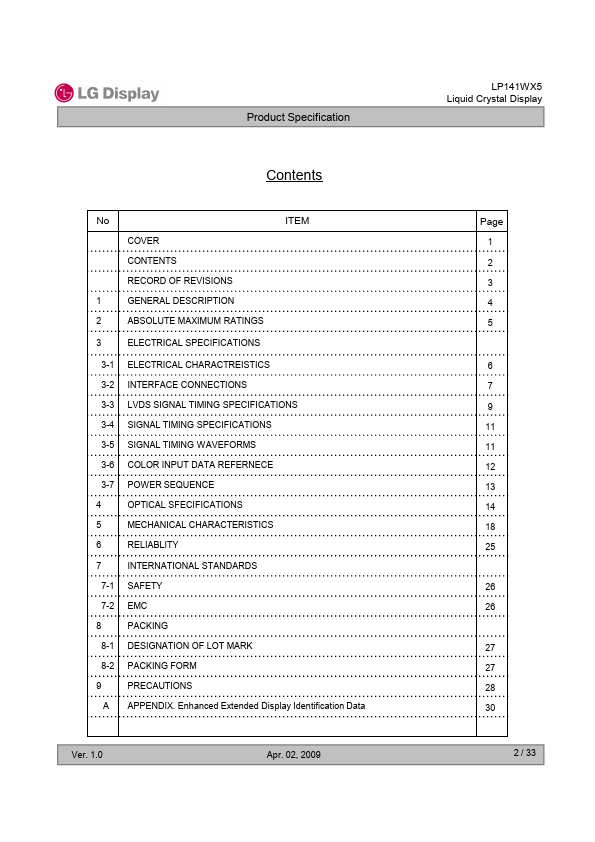 LP141WX5-TLP2