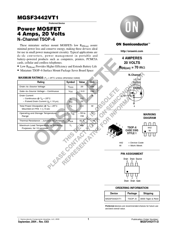 MGSF3442VT1