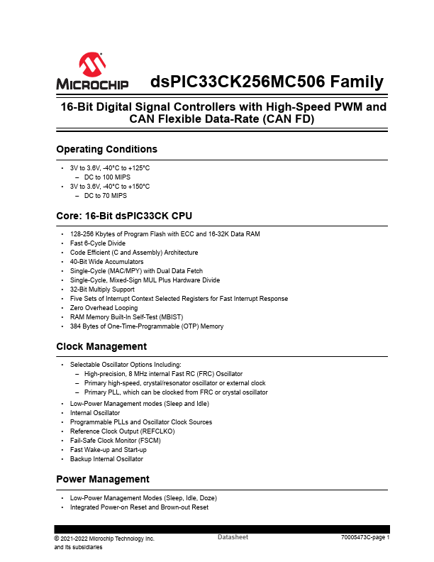 dsPIC33CK128MC503