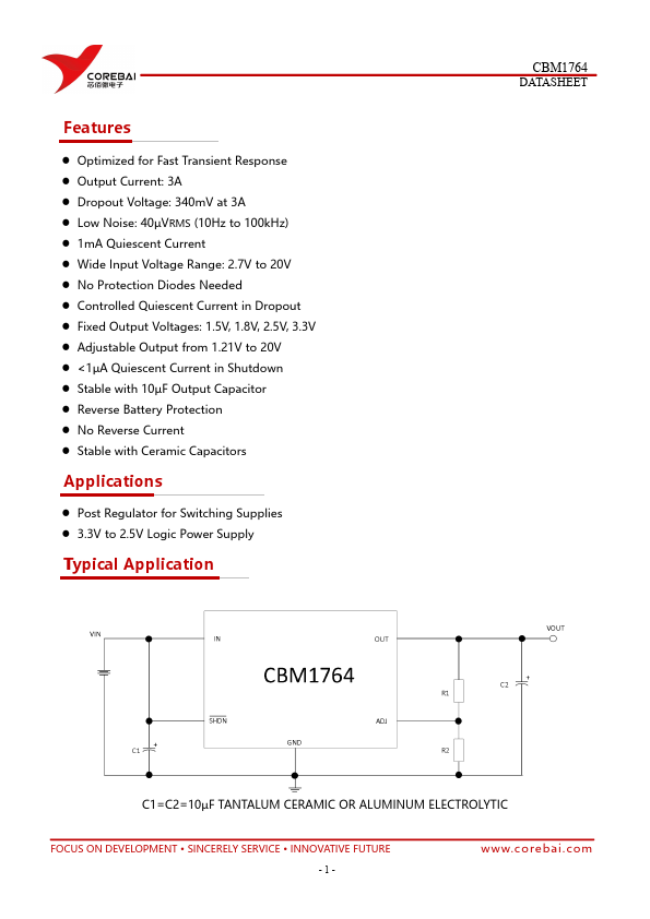 CBM1764 Datasheet Preview