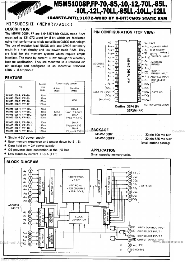 M5M51008FP-10LL