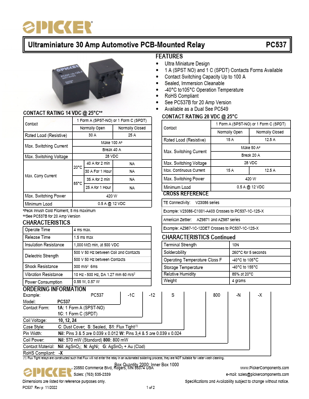 PC537 Datasheet Preview