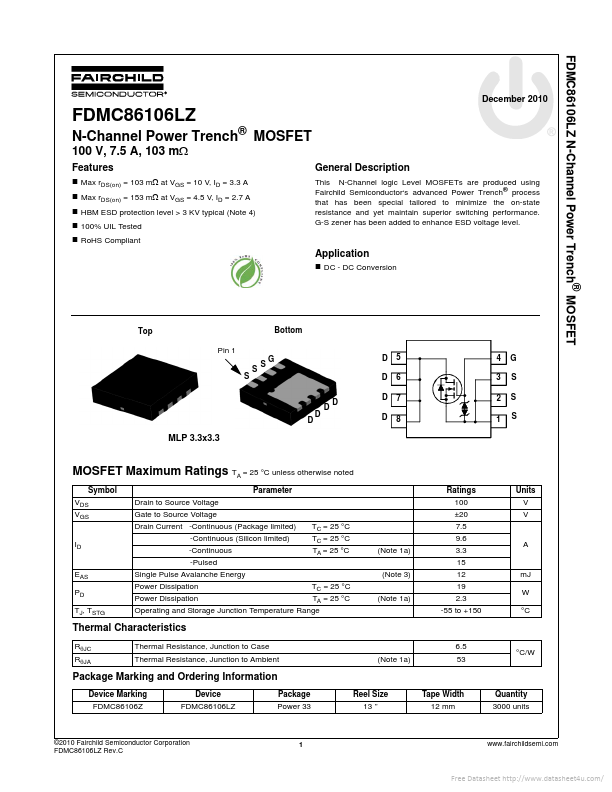 FDMC86106LZ