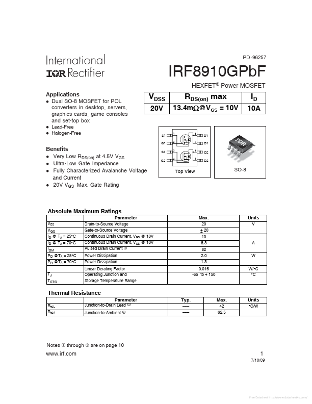 IRF8910GPBF