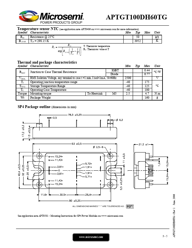 APTGT100DH60TG