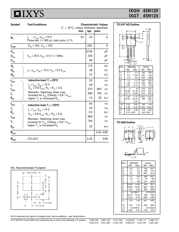 IXGH45N120